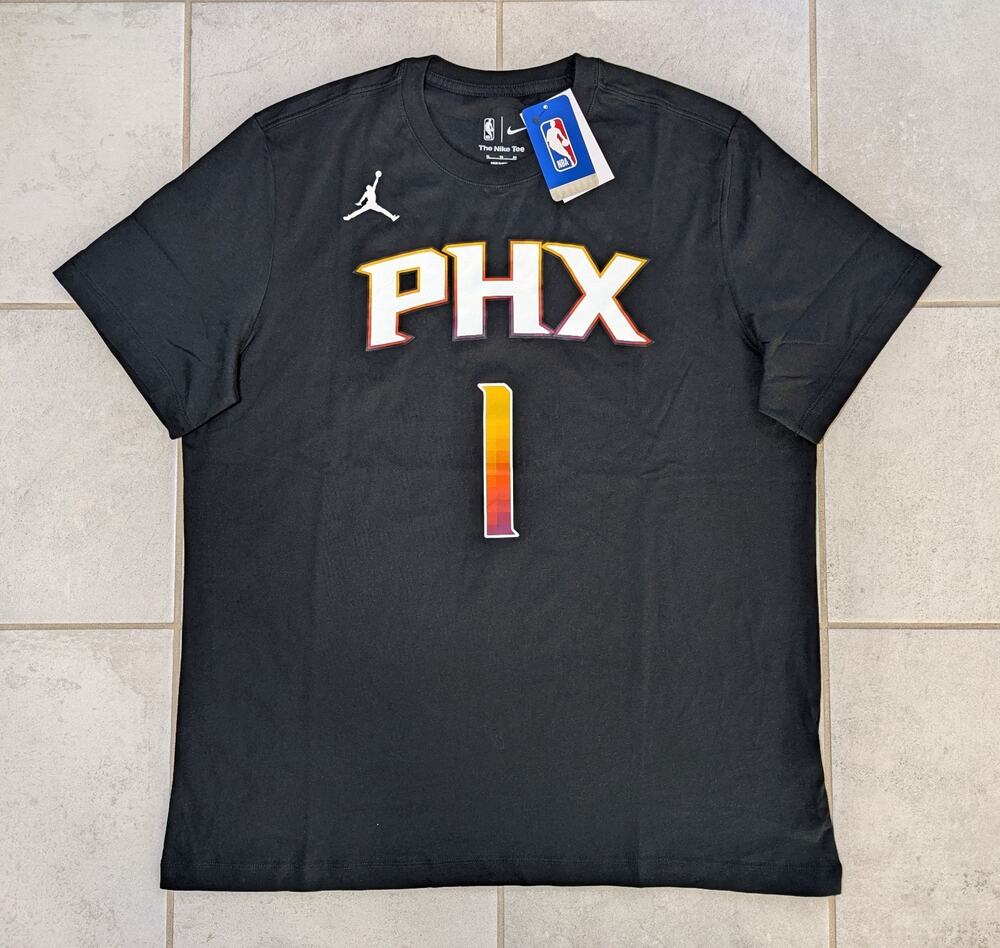 Nike Air Jordan Men's XL Phoenix Suns Devin Booker #1 Jersey Short Sleeve Shirt